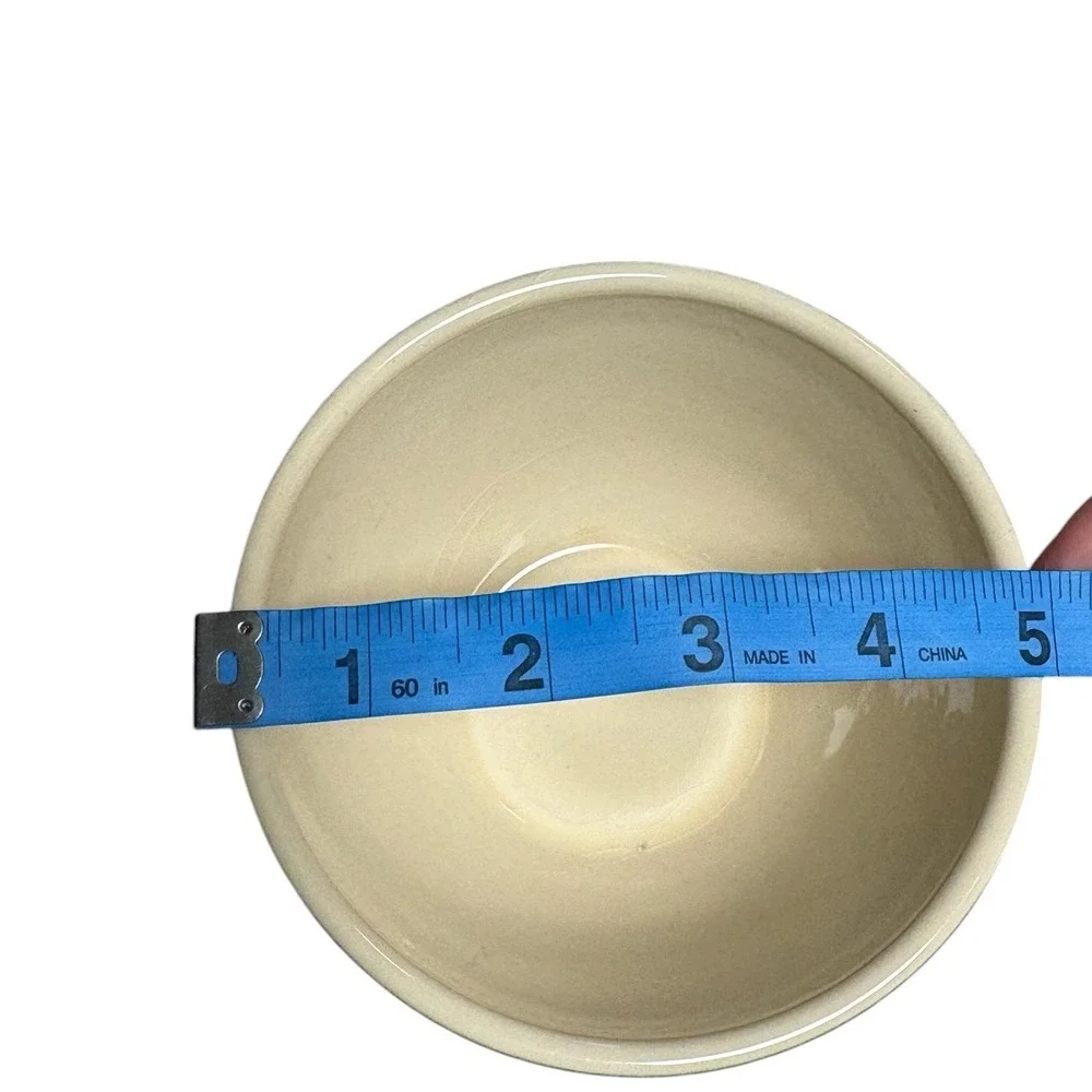 Crate & Barrel Retired Parker Beehive Ceramic Nesting‎ Mixing Bowls Set of 3